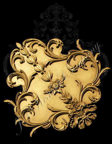 Bronze Metal Filigree Embellishment (#809-B)