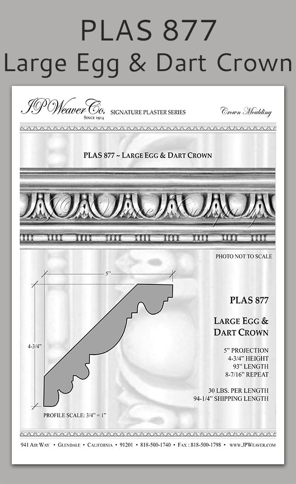 French Decorative Crown Moldings